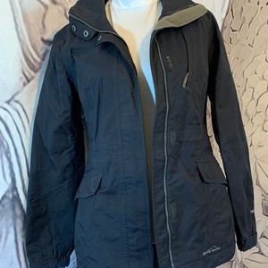 Eddie Bauer Raincoat in black size XS